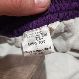 "Euro Joy" TrackSuit pants, purple, Women Large